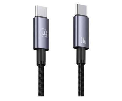 Kabel USAMS Kabel USB-C na USB-C 60W 1,2m Fast Charging stalowy